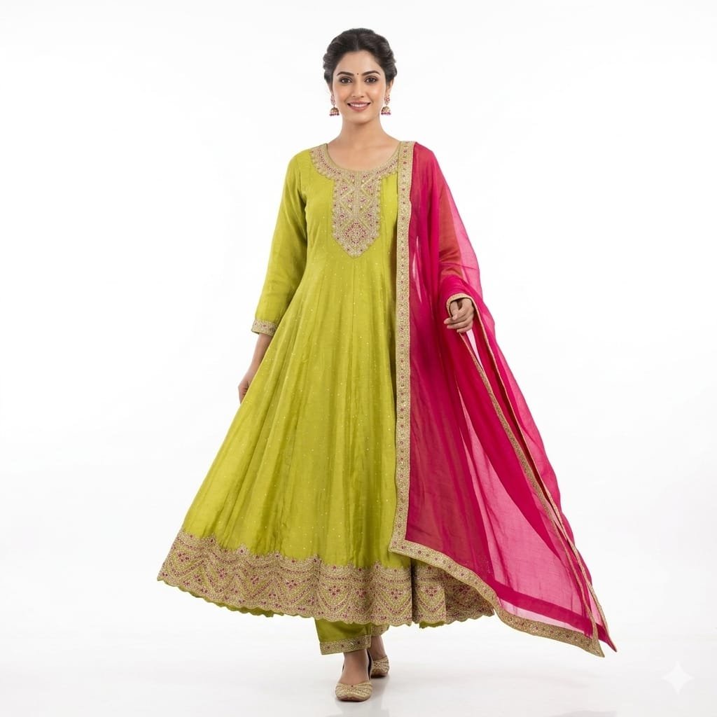 anarkali 3pc set